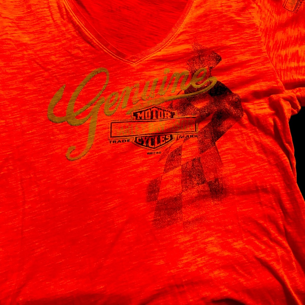 Womens Harley Davidson V neck t shirt